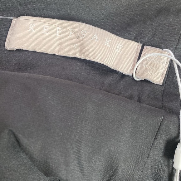 Keepsake The Label High Roads Black Lace Criss Cross Halter Backless Dress Sz S - Picture 10 of 16